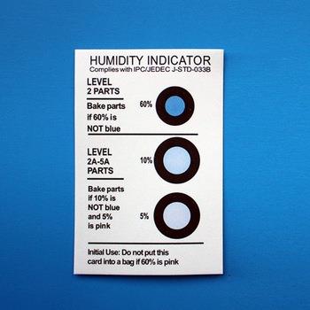Moisture-Sensitive Chemical Humidity Indicator Strips