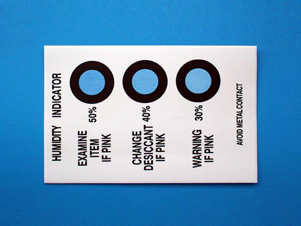 Vacuum Packing Humidity Indicator Cards