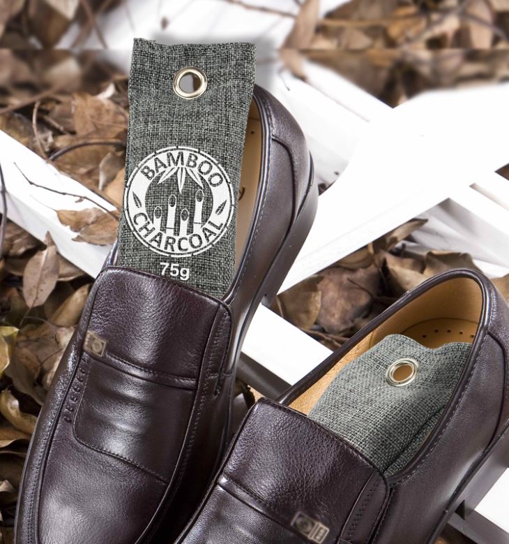 100% Natural Moso Bamboo Charcoal 75g Bag For Shoes