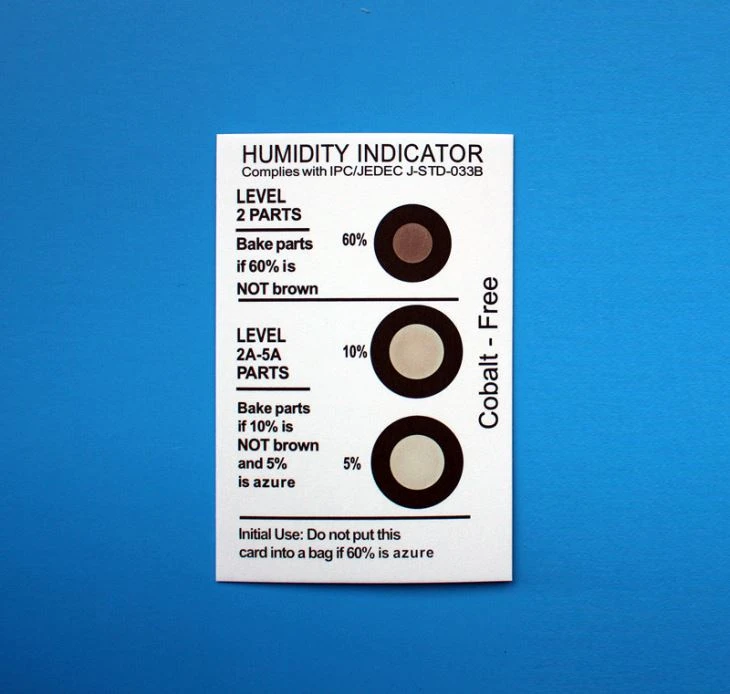 4 Level Humidity Indicator Card
