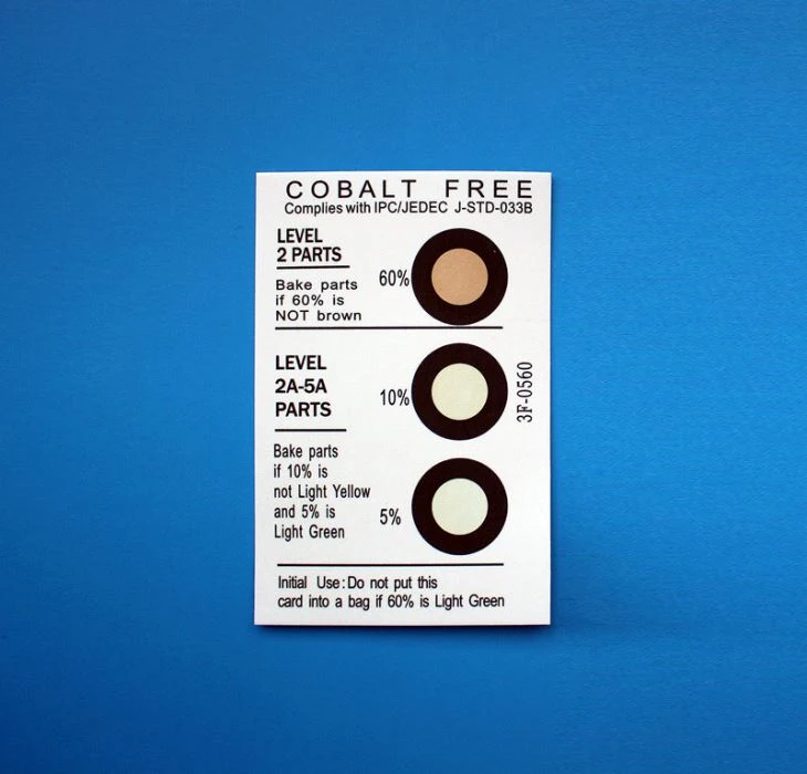 Various Color Spots Humidity Indicator Card