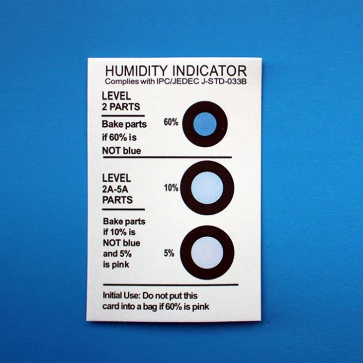 Humidity Indicator Card For Electronic