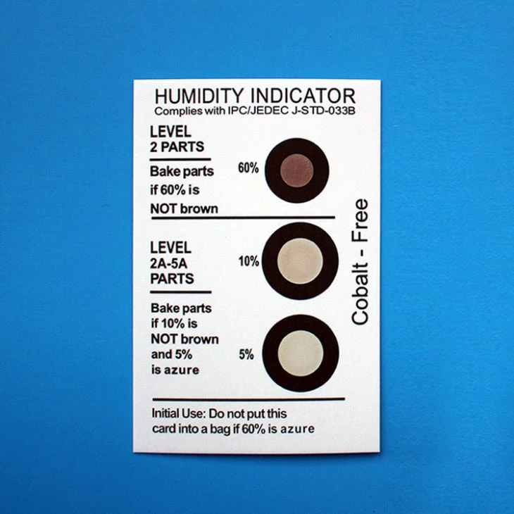 Humidity Indicator Cards Blue HIC