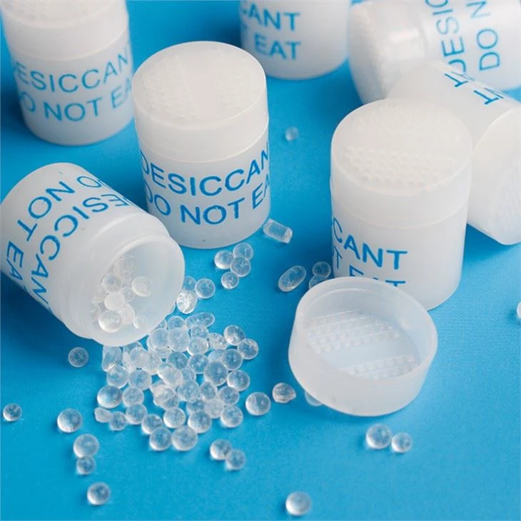 Cylindrical Plastic Desiccant Dispenser Silica Gel Canister