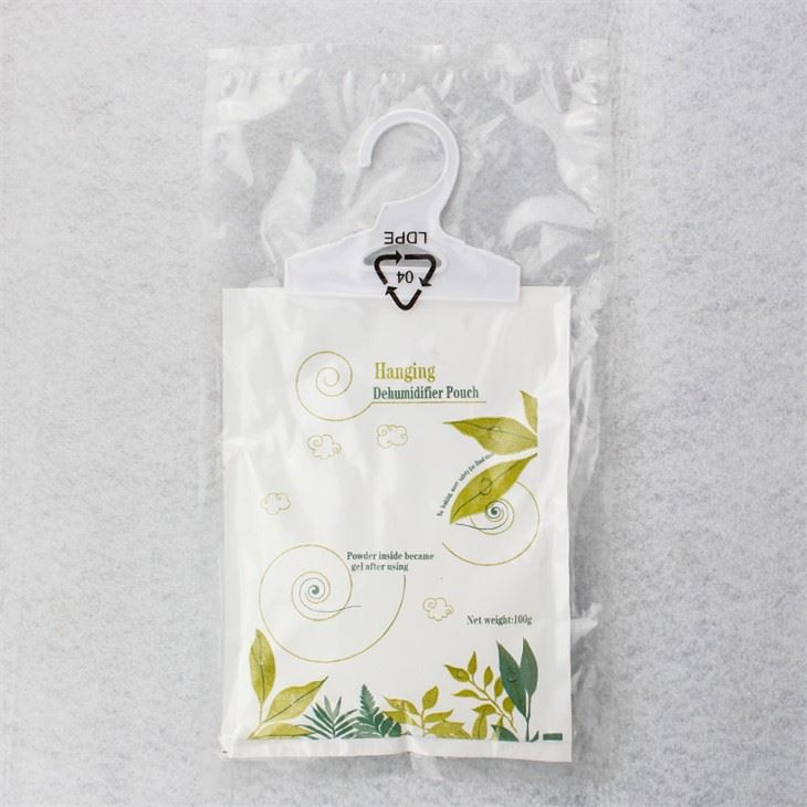 Moisture Absorbing Dehumidifying Hangers Bag For Home 100g